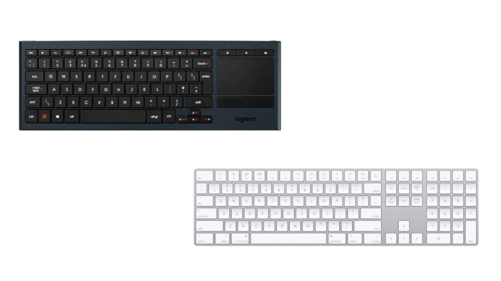How to create a meeting in the metaverse using horizon workrooms The picture shows Apple's Logitech K830 and Magic Keyboard, two of the keyboards supported by Horizon Workrooms