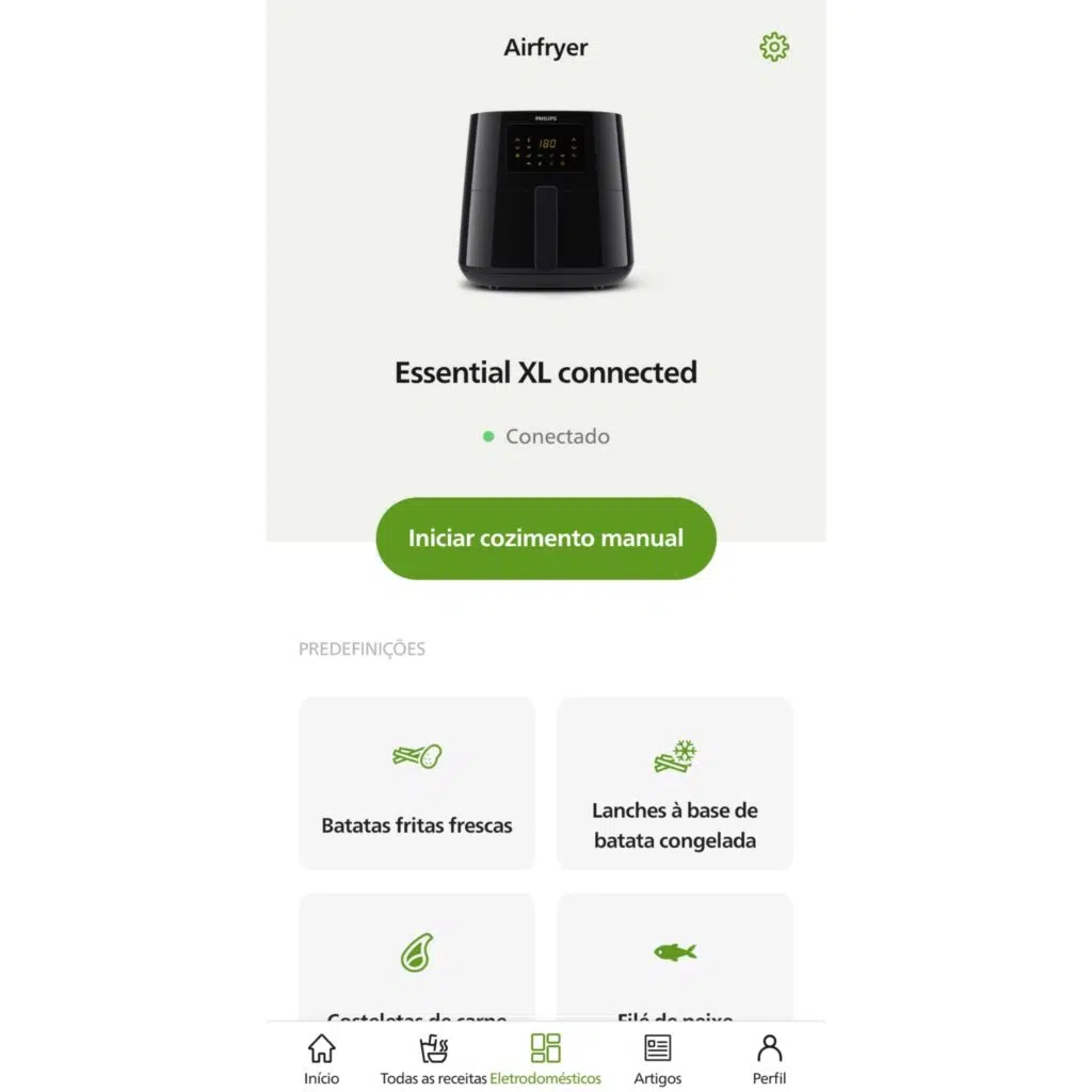 Обзор: аэрогриль с высоким подключением — это умно, но его можно улучшить Скриншот приложения philips walita nutriu