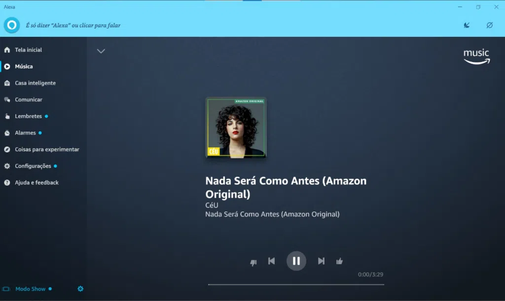 Amazon lança app para usar a alexa no pc Modo show presente no novo aplicativo da amazon