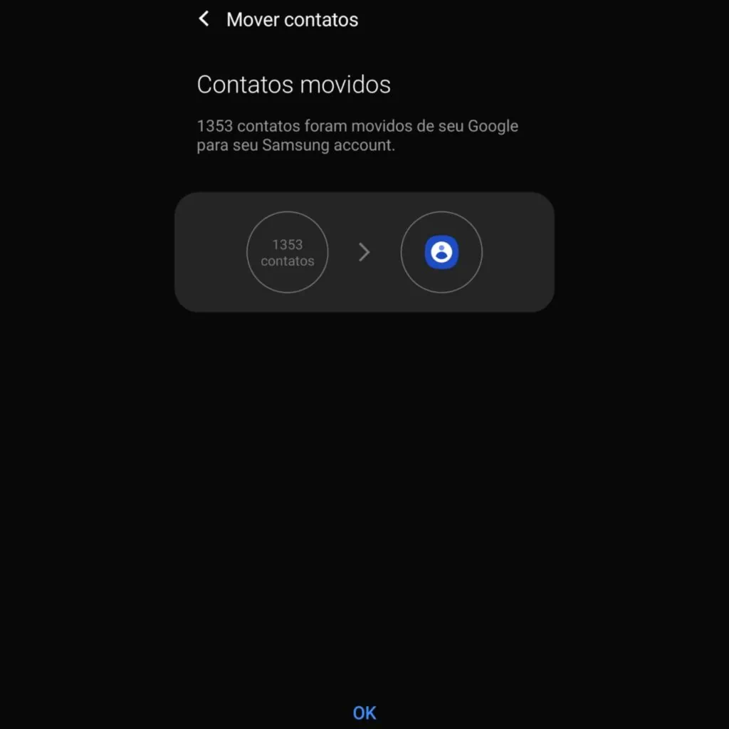 How to backup android (google account) Screenshot of how to import contacts to samsung account