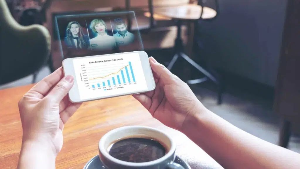 Hologramas serão o futuro das videochamadas Tela de hologramas da ikin