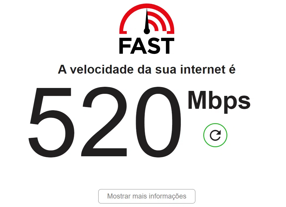 Como medir a velocidade da internet com o fast, da netflix Como usar o fast em seu computador