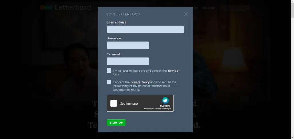 Como usar o letterboxd, rede social de filmes? Como usar o letterboxd; criar conta no letterboxd.