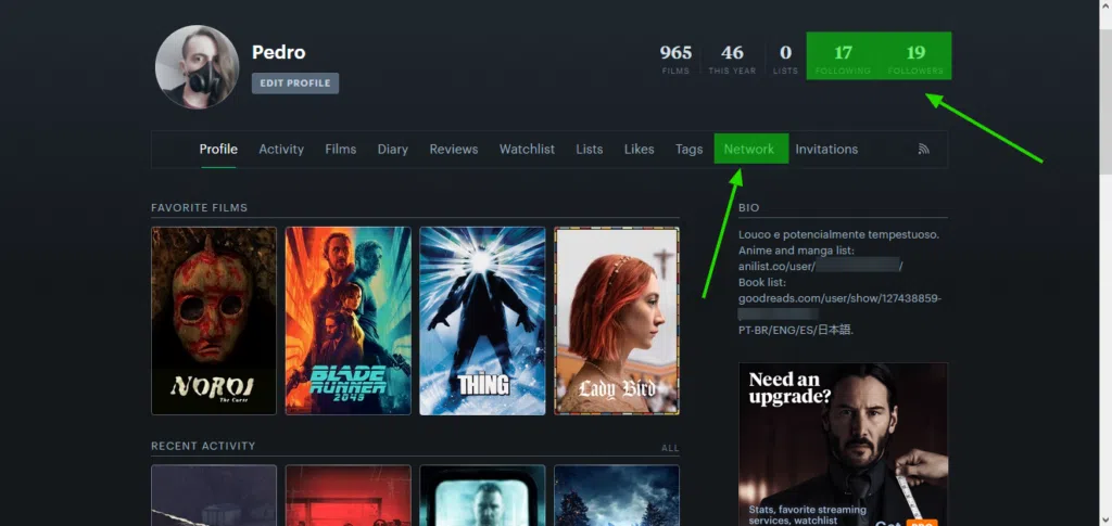 Como usar o letterboxd, rede social de filmes? Seguidos e seguidores no letterboxd