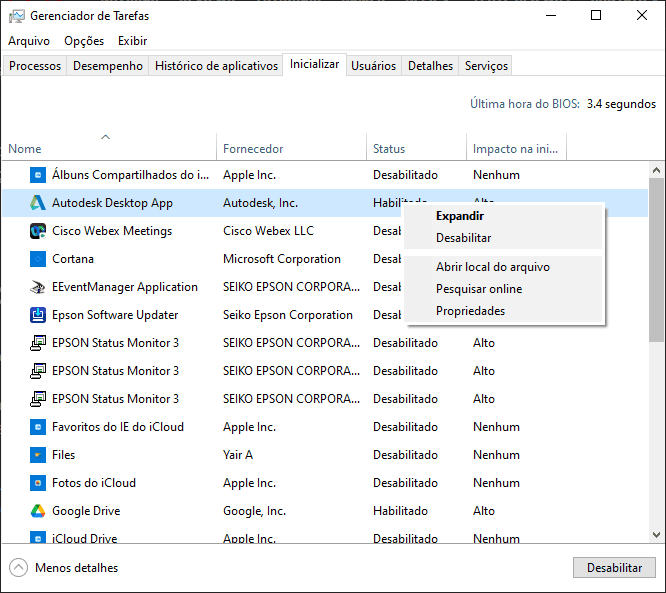 9 советов, как ускорить работу ноутбука с Windows На изображении показана вкладка запуска диспетчера задач Windows, на которой пользователь выбирает, какую программу отключить.