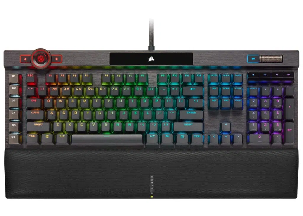 Bewertung: Die Corsair K100 RGB-Tastatur ist eine robuste Option für Gamer Bewertung: Die Corsair K100 RGB-Tastatur ist eine robuste Wahl für Gamer