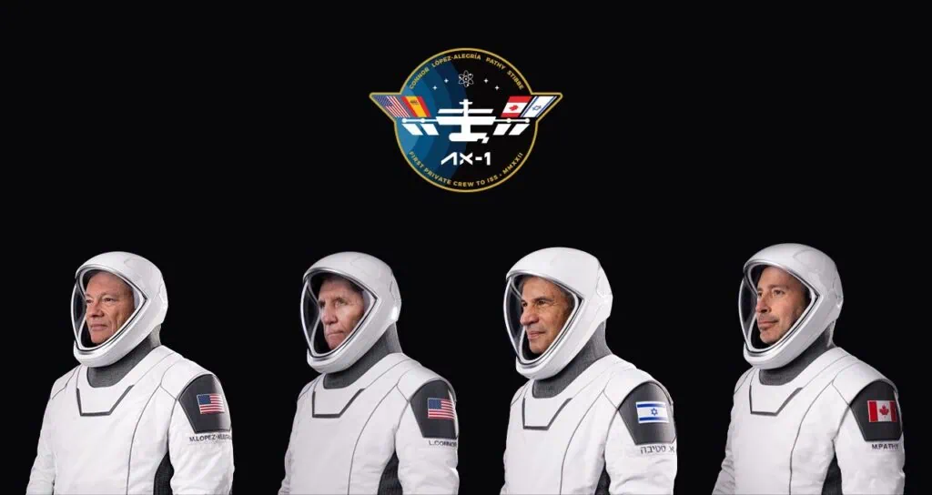 1ª missão com tripulação privada para a iss vai hoje ao espaço Astronautas da missão com tripulação privada ax-1