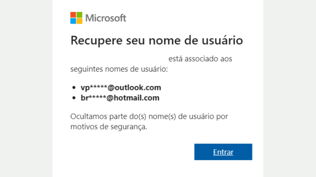 如何恢复 hotmail 帐户并提高安全性 Hotmail 帐户电子邮件地址恢复屏幕