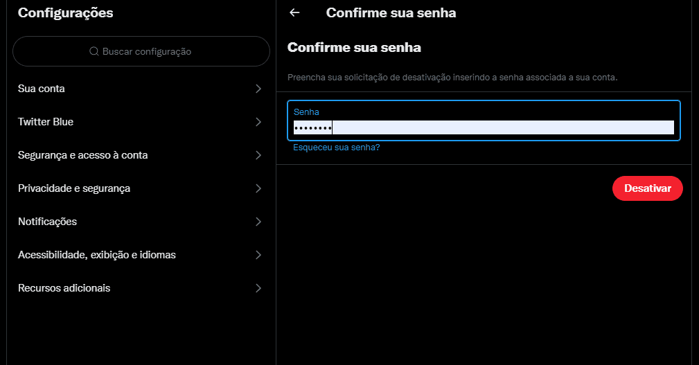 Como excluir o twitter de forma definitiva Como excluir o twitter de forma definitiva