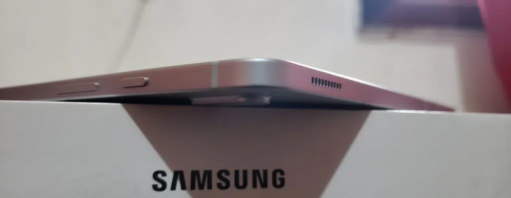 Review: galaxy tab s7 fe tem tela grande e boa bateria Botões do galaxy tab s7 fe