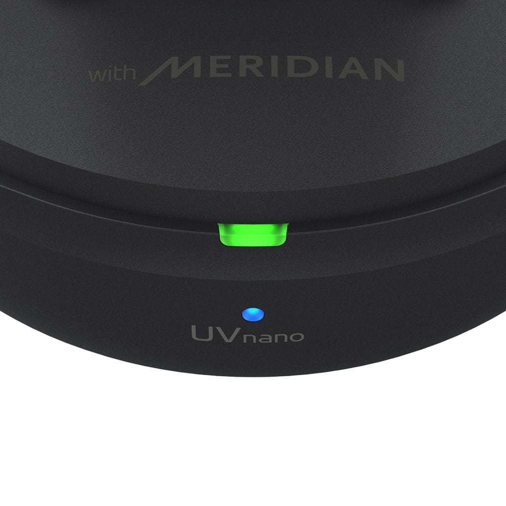 O lg free tone tem leds e também certificação meridian de qualidade de áudio