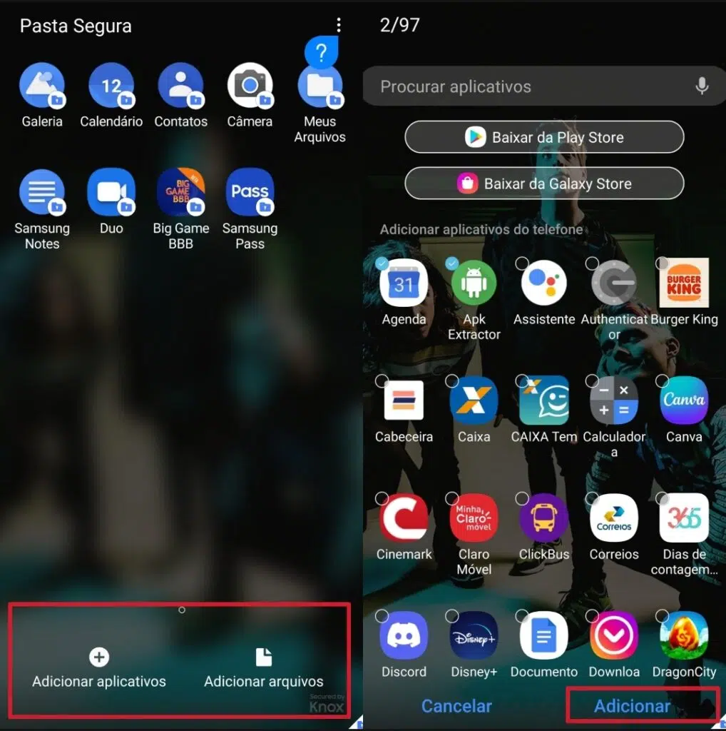Como usar a pasta segura da samsung para apps e arquivos Tutorial para colocar apps na pasta segura da samsung