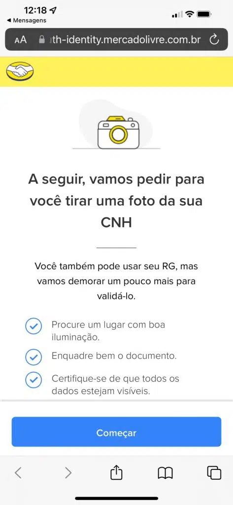 Como recuperar a sua conta do mercado pago? Passo 6: neste momento você realizará todo o processo de bloqueio através do seu smartphone. Reprodução: lucas gomes, showmetech