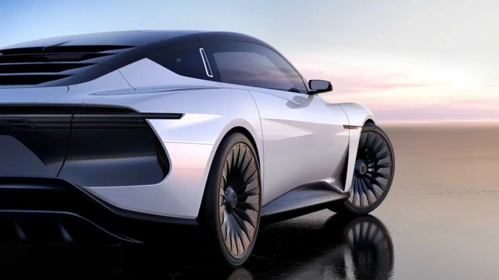 Delorean alpha5 é apresentado com asas de gaivota e 100% elétrico Delorean alpha5 é apresentado com asas de gaivota e 100% elétrico. Apelidado de evolved, o delorean alpha5 renascido mantém o design de porta de seu antecessor, mas abandona seu estilo em blocos; confira tudo o que foi revelado