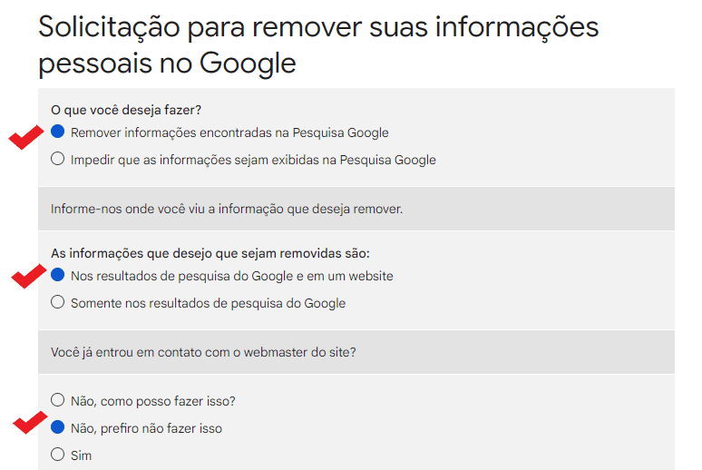 Como pedir a remoção de dados pessoais da busca do google Como pedir a remoção de dados pessoais da busca do google