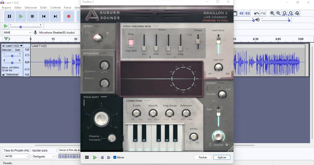 Como usar o auto-tune de graça no audacity Como usar o auto-tune de graça no audacity