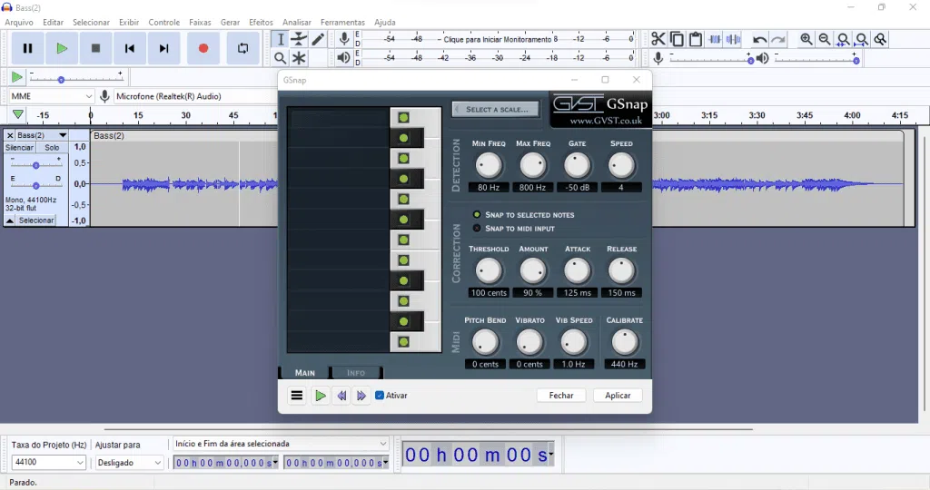 Como usar o auto-tune de graça no audacity Como usar o auto-tune de graça no audacity