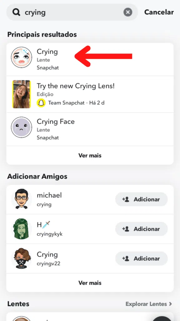 Como usar o filtro de choro do snapchat no instagram e tiktok Filtro de choro do snapchat