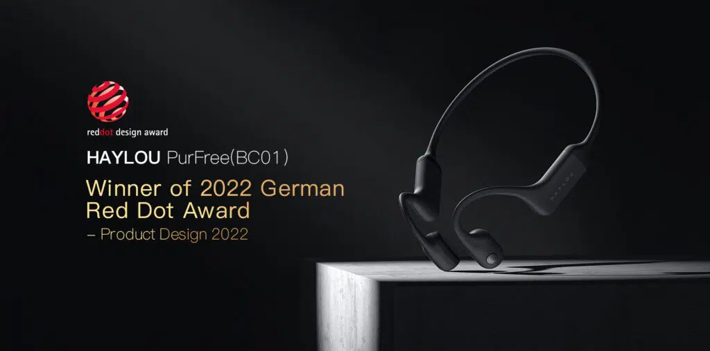 Review: haylou purfree (bc01), fone de ouvido com condução óssea A premiação reddot design premiou o haylou purfree