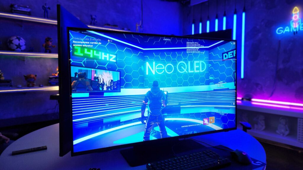 Samsung explica as vantagens da tv neo qled para gamers. Em workshop para jornalistas nesta sexta (10), a samsung fala sobre o lançamento da tv neo qled qn90b no brasil; saiba mais
