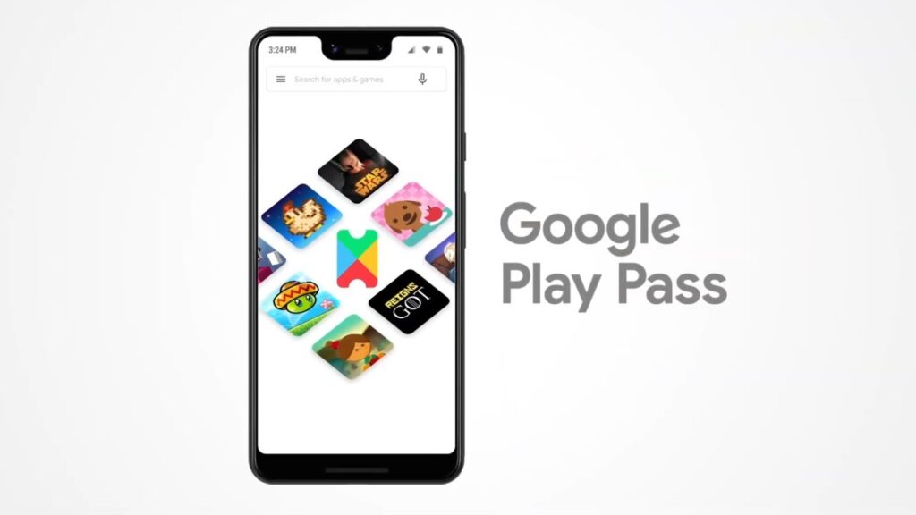 Logo do google play pass