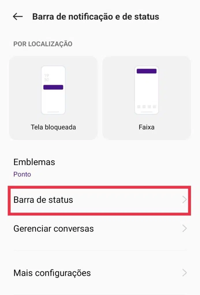 30 dicas e truques para smartphones realme Personalize a barra de status do seu smartphone realme