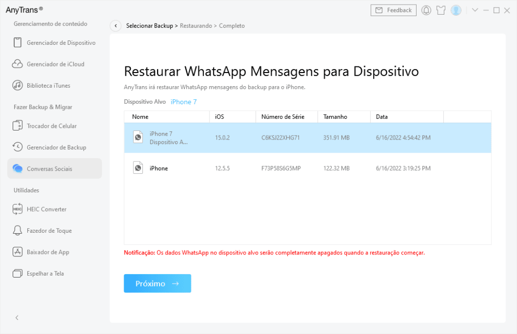 Como recuperar conversas apagadas do whatsapp no iphone