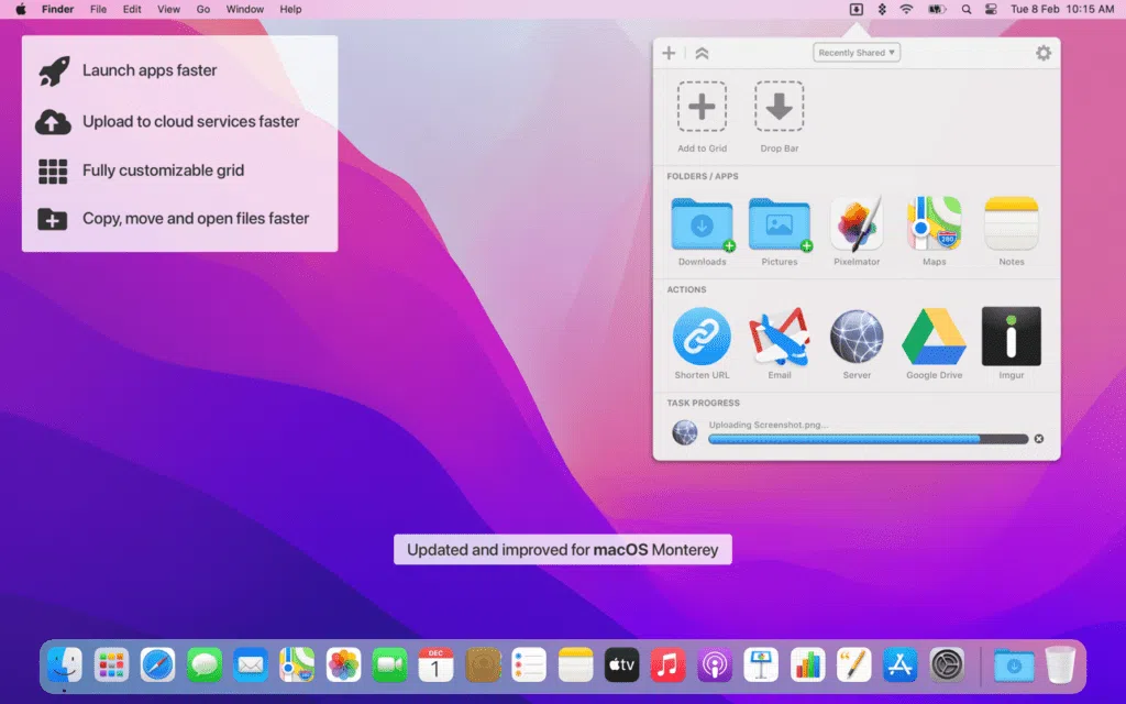 14 melhores aplicativos para macs em 2022 A imagem mostra o aplicativo dropzone 4 para macbook