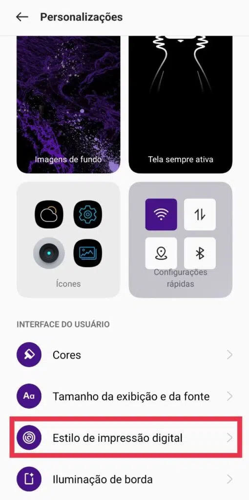 30 dicas e truques para smartphones realme Personalizando a animação de impressão digital nos smartphones realme