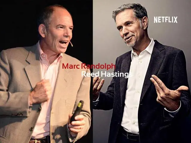 The history of netflix: from the foundation to the present day Netflix Story Creators Marc Randolph and Reed Hastings