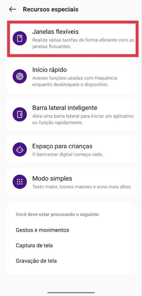 30 dicas e truques para smartphones realme As janelas flexíveis servem para deixar um app em espera enquanto você faz outras atividades no seu smartphone realme