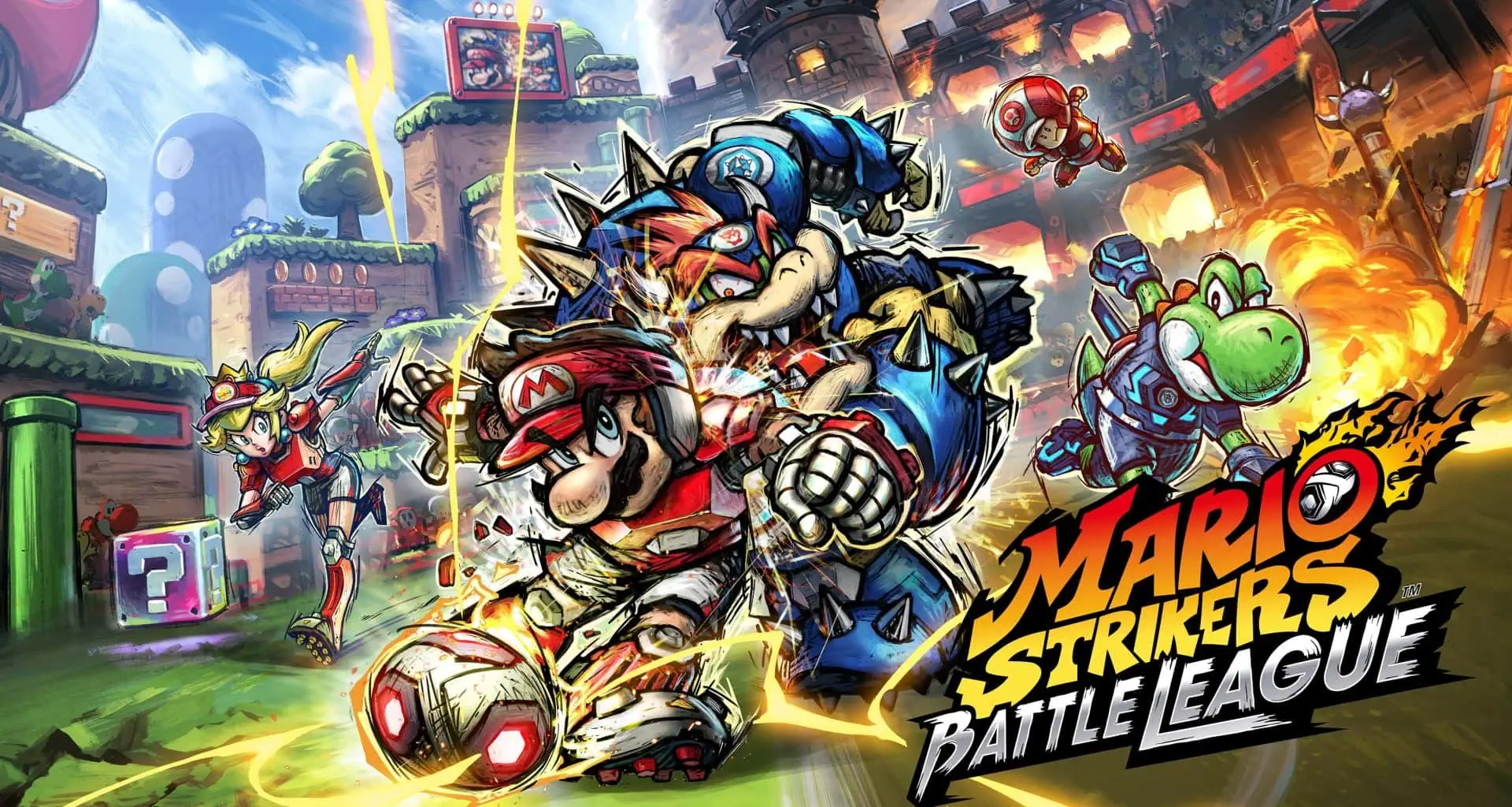 Review: mario strikers battle league mistura futebol, porrada e muita diversão. Mario strikers battle league traz a turma do mario em partidas de futebol sem regras e com um imenso potencial futuro.