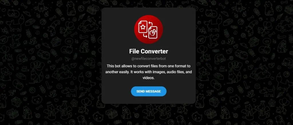 Conheça 31 bots do telegram pra facilitar o seu dia a dia Para converter é fácil! Envie o arquivo e selecione por comando qual extensão você deseja!