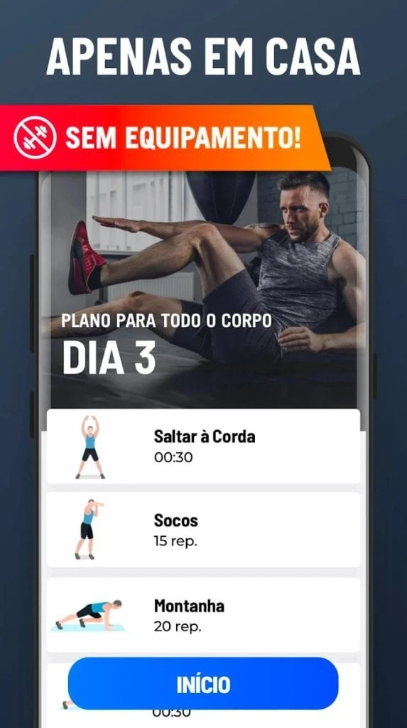 12 apps fitness que te ajudam a ser mais saudável O exercícios em casa é um aplicativo de treino fácil de usar.