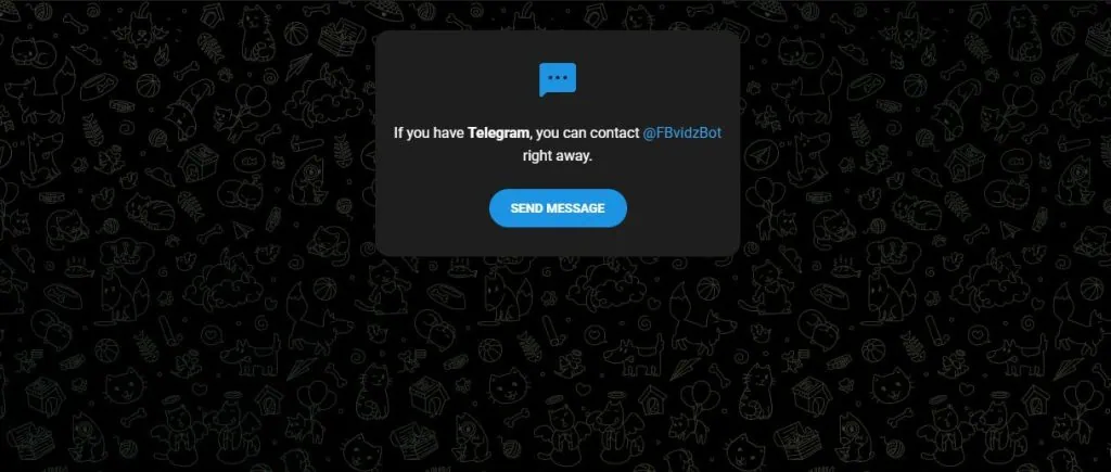 Conheça 31 bots do telegram pra facilitar o seu dia a dia Para baixar do facebook, o bot fbvidzbot funciona muito bem!