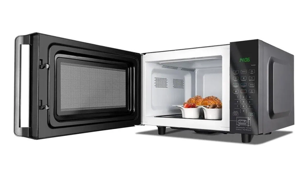 검토: 턴테이블 28l 없는 philco pmo28tf 평면 전자레인지 턴테이블이 없으므로 필코 전자레인지에 더 많은 음식을 넣을 수 있습니다.