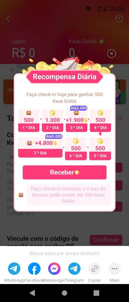 콰이로 돈 버는 방법 콰이에서 돈 버는 방법. 소셜 네트워크에 대해 알아보고 kwai에서 매일 돈을 버는 방법, 플랫폼에서 사용하거나 주머니에서 사용하는 방법을 배우십시오.