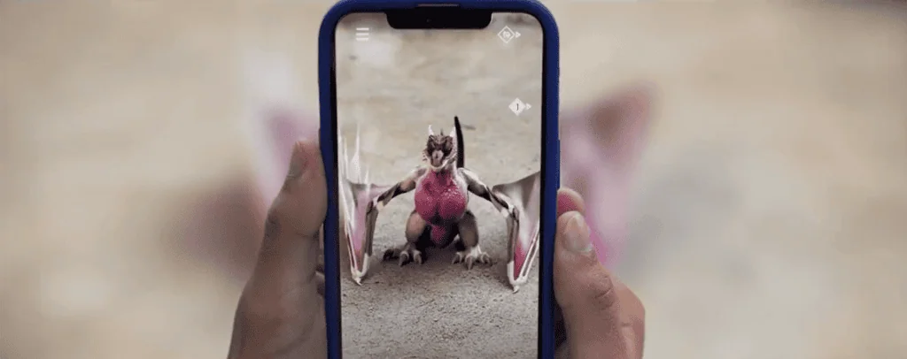 Dracarys: HBO bringt kostenlose Augmented-Reality-App auf den Markt Screenshot der Augmented-Reality-App Dracarys Dragon