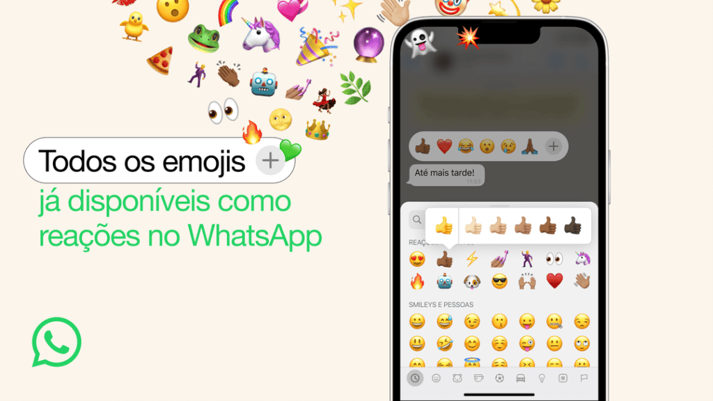 Now you can use any emoji as a reaction on whatsapp, learn how Homage to whatsapp emojis