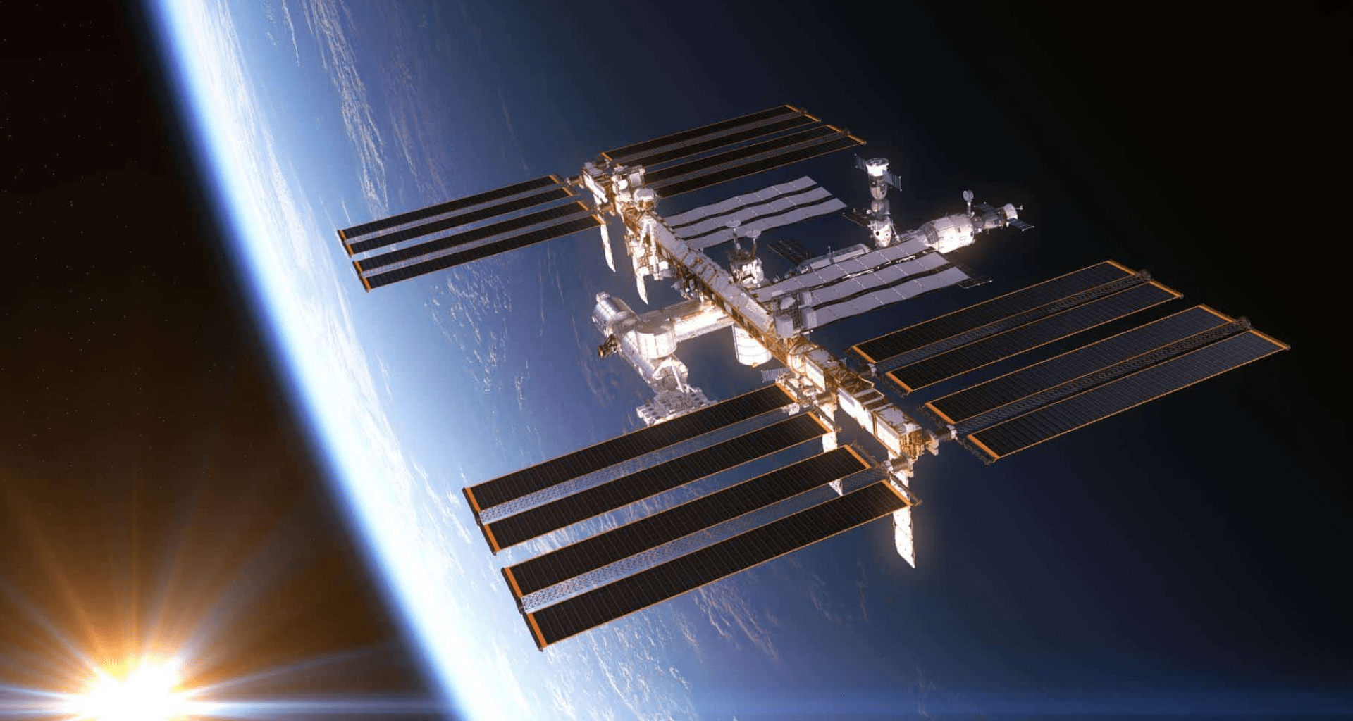 Foto da iss, a estação espacial internacional