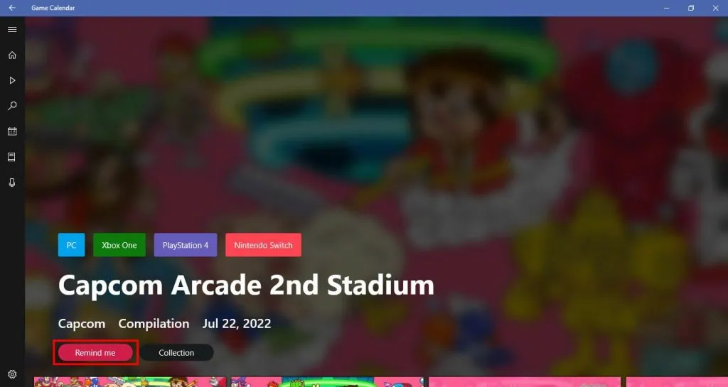 Como instalar um calendário gamer no windows A imagem mostra a tela de um jogo no game calendar