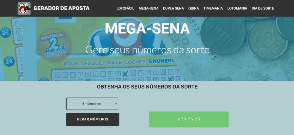 Hasilkan nomor mega-sena dan permainan lotre kotak Generator nomor untuk lotere kotak