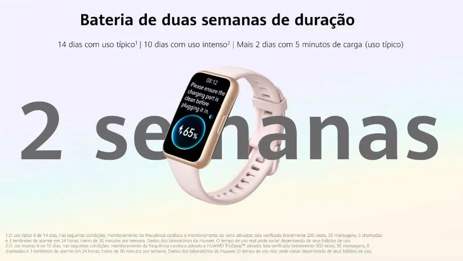 Huawei band 7 tem bateria de 14 dias e moldura ultrafina Huawei band 7 tem bateria de 14 dias e moldura ultrafina. A huawei band 7 vem para oferecer recursos ainda melhores que seu antecessor, como o design atualizado e bateria de 2 semanas. Confira!