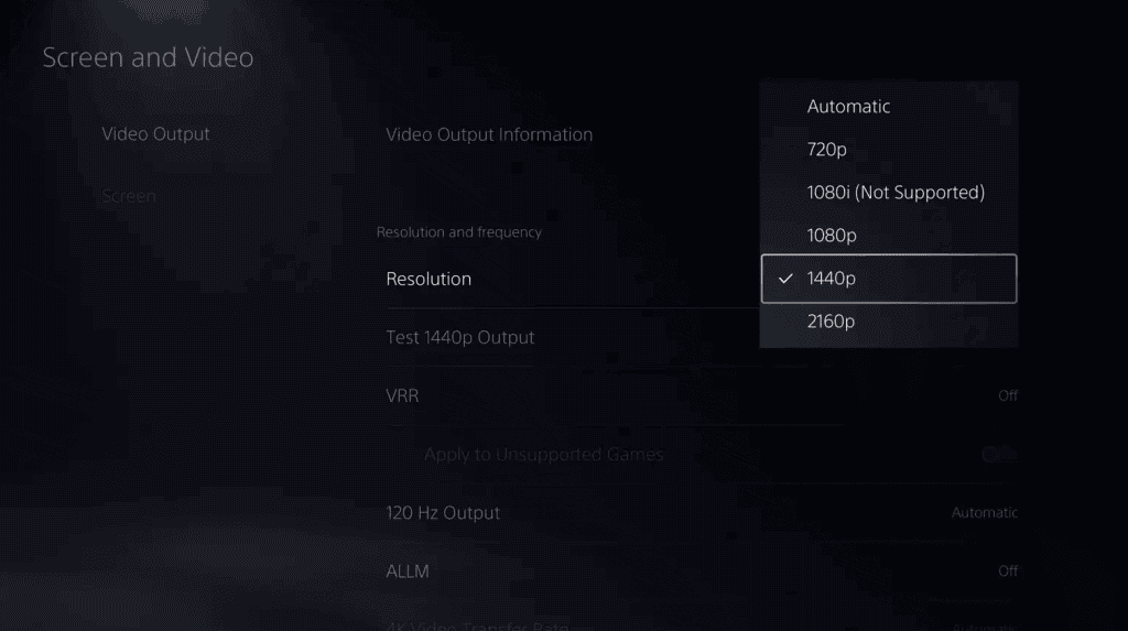 Playstation 5 gana soporte para 1440p Playstation 5