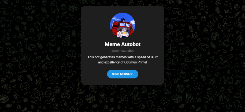Conheça 31 bots do telegram pra facilitar o seu dia a dia Bot de criar memes? Teste o meme autobot
