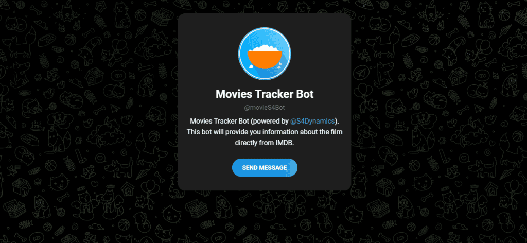 Conheça 31 bots do telegram pra facilitar o seu dia a dia Pesquisa rápida com informações de filmes é muito fácil com o movier tracker bot