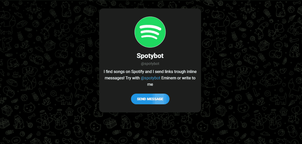 Conheça 31 bots do telegram pra facilitar o seu dia a dia O spotybot é ótimo para pesquisar novas músicas!