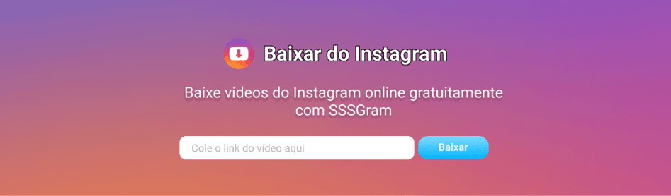 Como baixar vídeos do instagram com sssgram