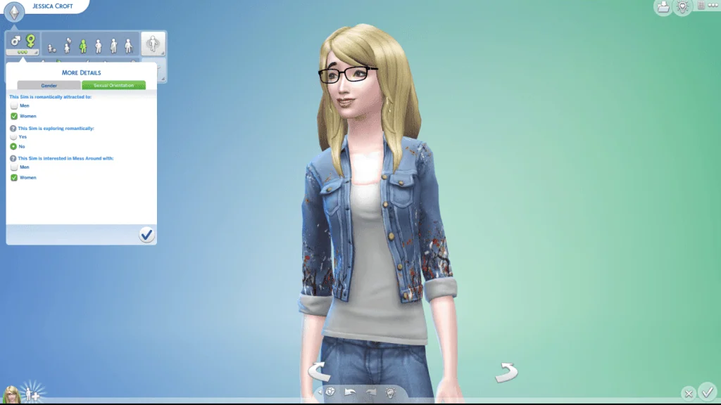 22 años después del lanzamiento, Los Sims 4 incluye la orientación sexual en el juego Pantalla de orientacion sexual de los sims 4