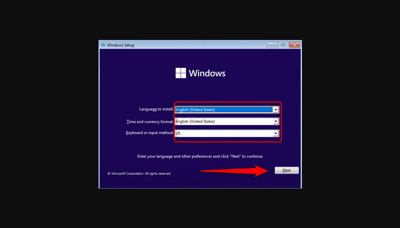 Como instalar o windows 11 com pendrive? Imagem de divulgação do passo a passo a partir da unidade usb. Procedimento 01
